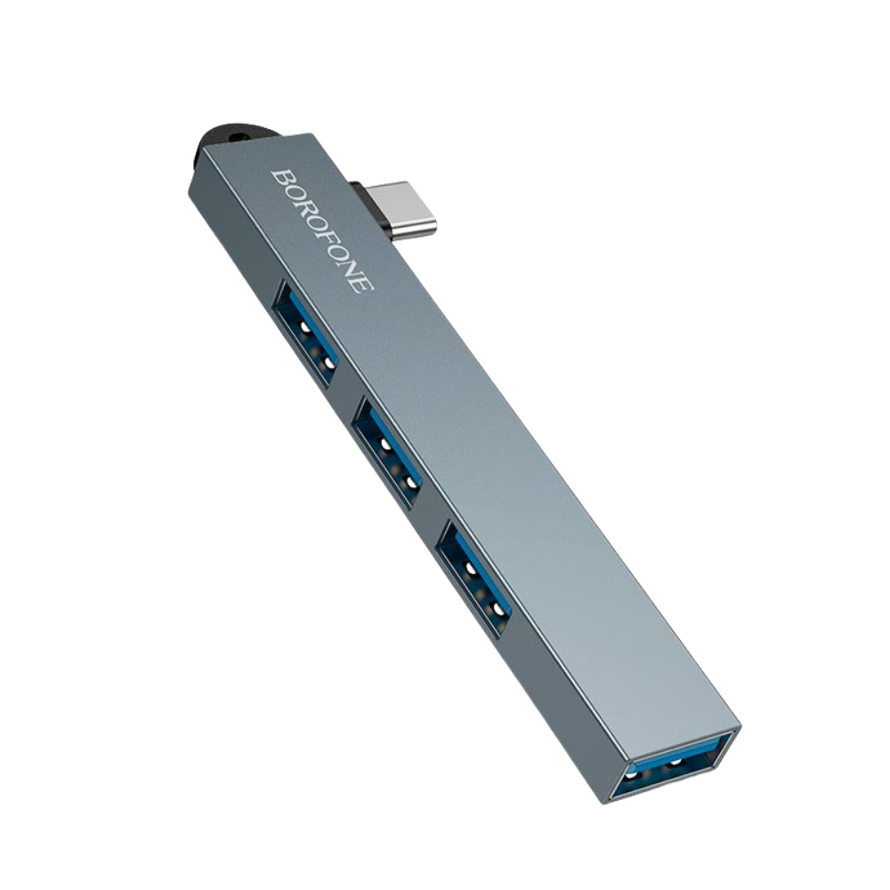 BOROFONE FH1A USB-хаб 4-в-1 Type-C алюмінієвий