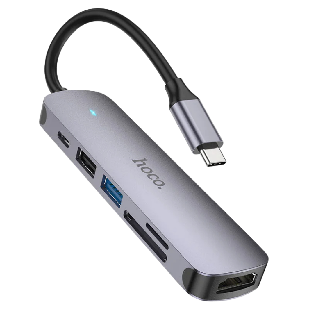 HOCO USB-C хаб 6в1