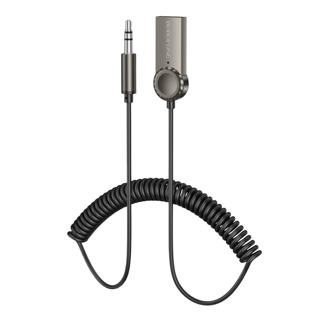 BOROFONE BC56 Peaceful Bluetooth AUX ресивер Metal Gray